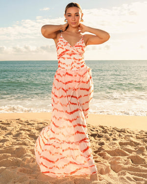 Saia longa chiffon corallia - Imagem 3