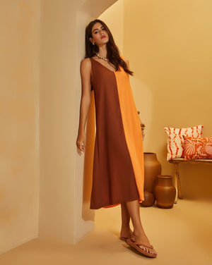 Vestido viscolinho vesperi-brunnea - Imagem 3