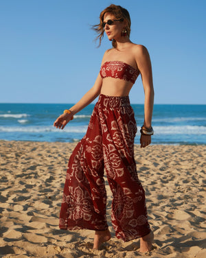 Calça pantalona chiffon árzea - Imagem 1