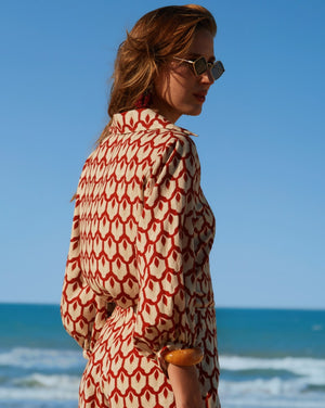 Camisa cotonade ladrílea - Imagem 2