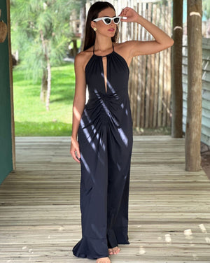 Vestido Longo Drapê - Imagem 1