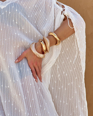 Kaftan chiffon bianco - Imagem 3