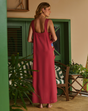 Vestido longuete romã - Imagem 2