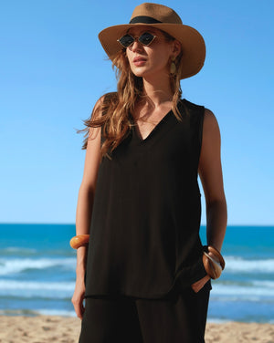 Regata longa moletom ébano - Imagem 1