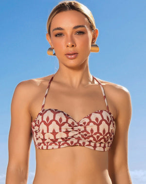 Top drapeado ladrílea - Imagem 1