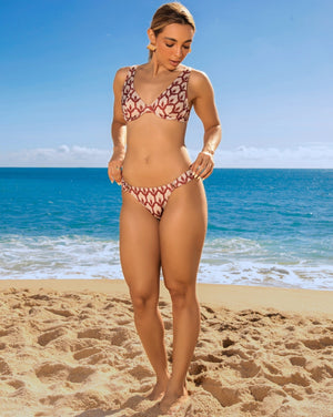 Sutiã meia taça retrô ladrílea - Imagem 3