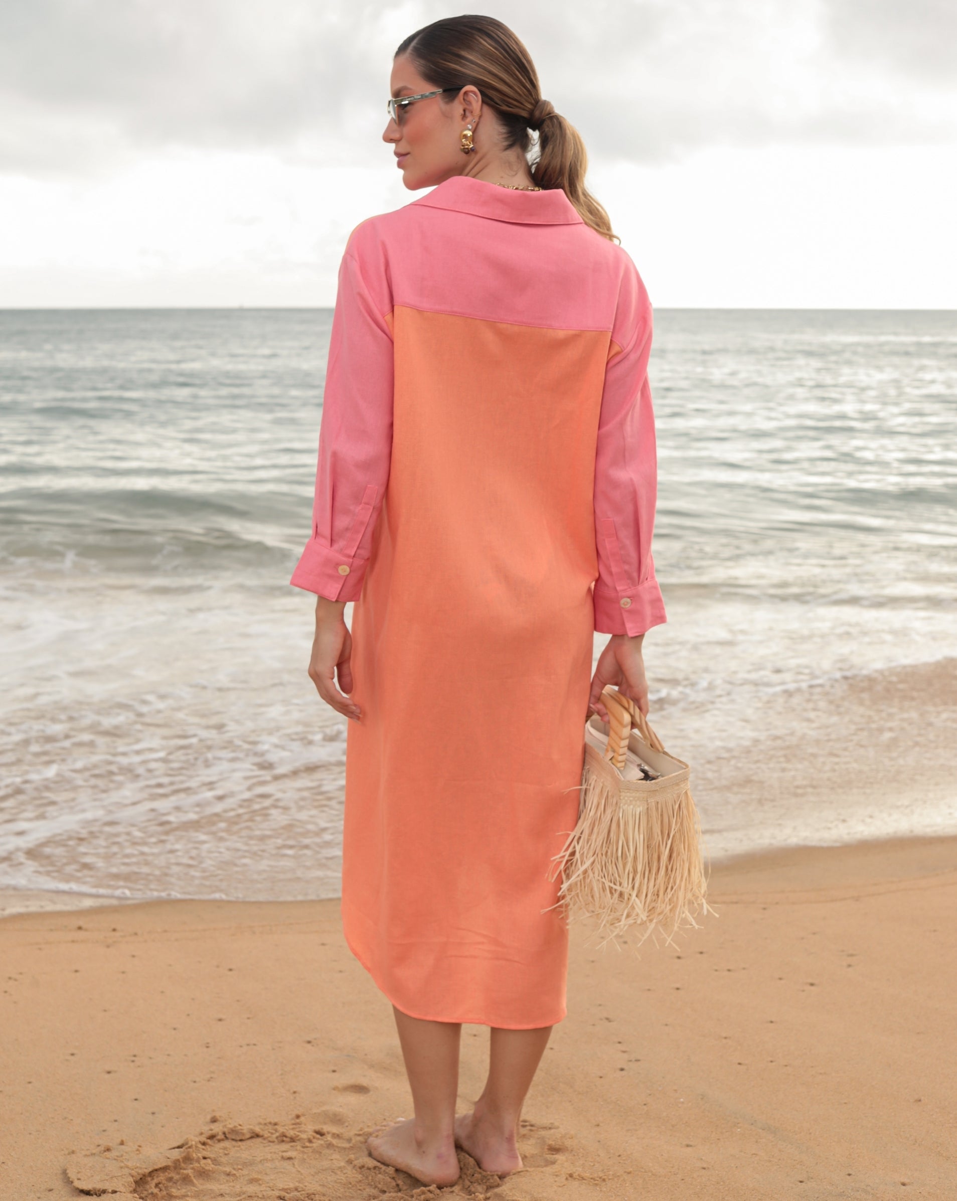 Chemise longo duecolore estate