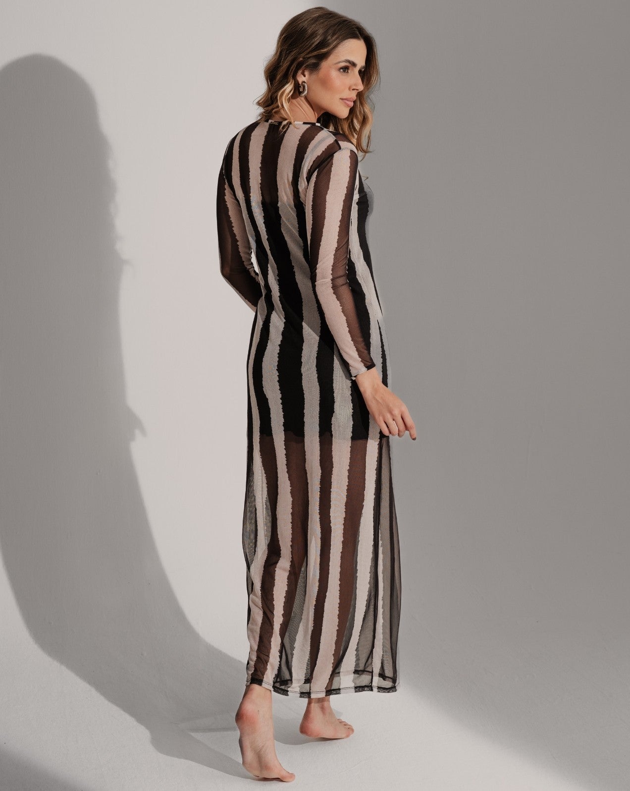 Vestido em tule listra frisson - Imagem 2