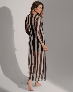 Vestido em tule listra frisson - Imagem 2