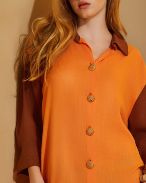 Chemise viscolinho vesperi-brunnea - Imagem 3