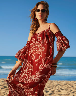 Vestido chiffon árzea - Imagem 1