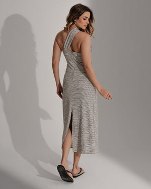 Vestido assimétrico com pedraria dualité - Imagem 2