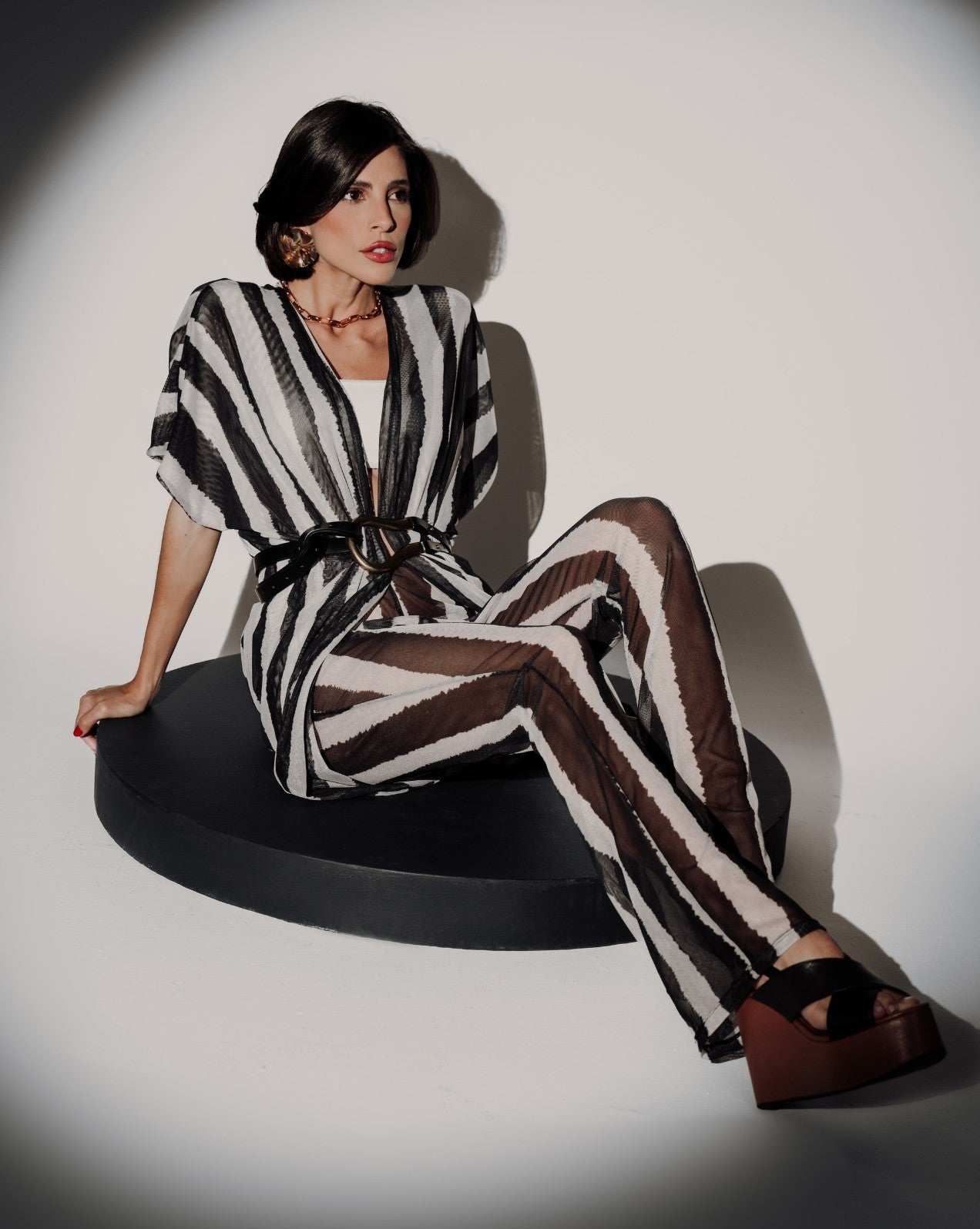 Calça em tule listra frisson - Imagem 1