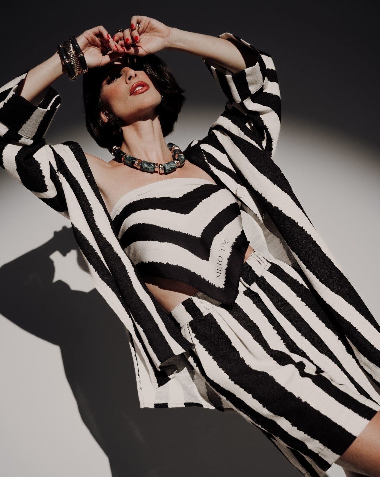 Camisa cotonade listra frisson - Imagem 1