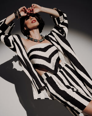 Camisa cotonade listra frisson - Imagem 1