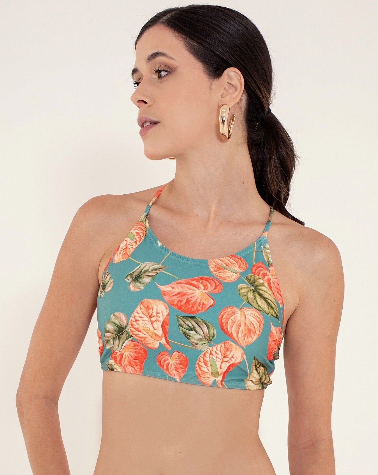 Top frente única antúrio - Imagem 1