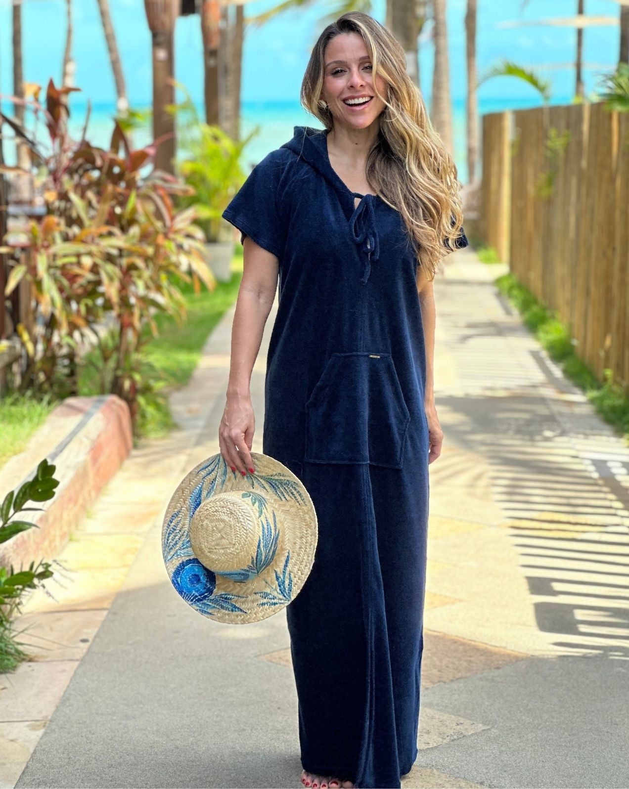 Vestido Longo Atoalhado - Imagem 1