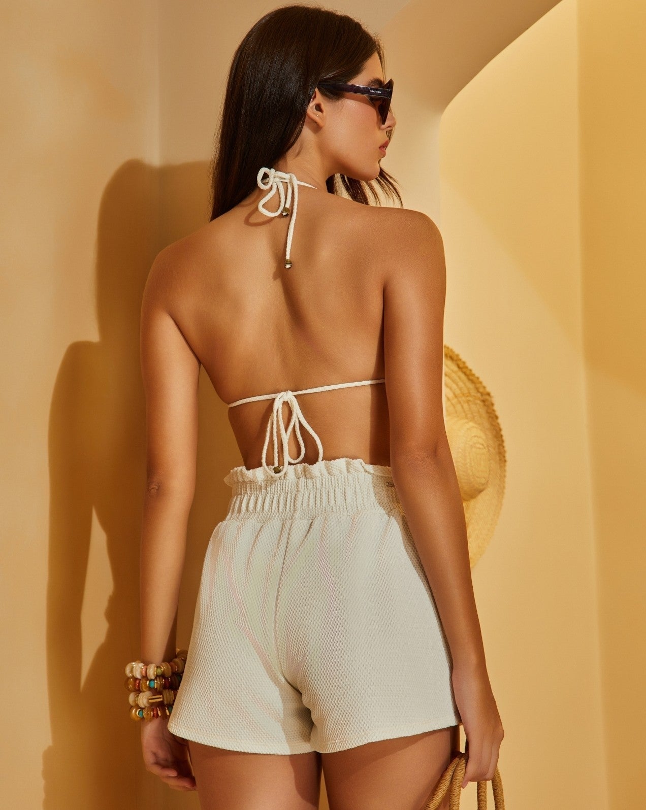 Short com cós elástico pusio - Imagem 2