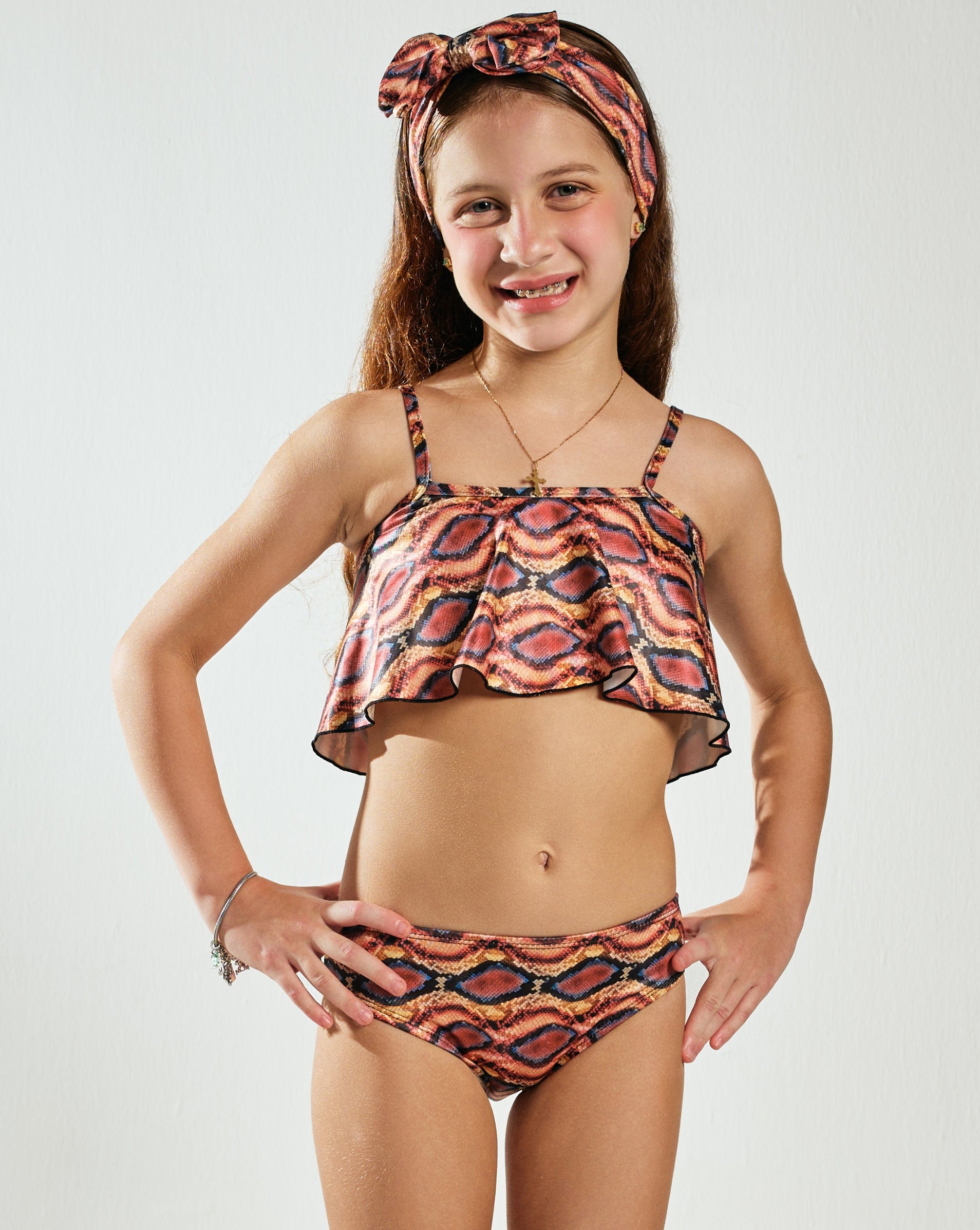 Conjunto infantil serpenti + maxi faixa