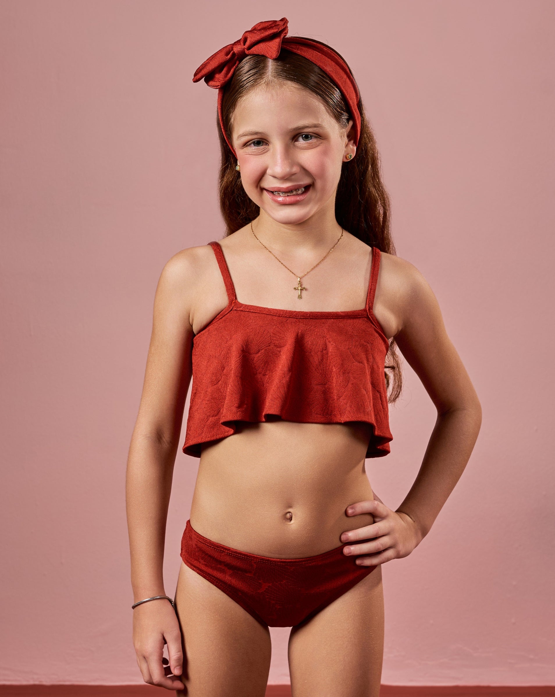 Conjunto infantil vieiras + maxi faixa